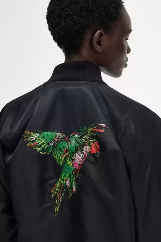 Chaquetas bomber bordadas para mujer Chaquetas bomber bordadas para mujer