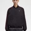 Chaquetas bomber con forro estampado para mujer Chaquetas bomber con forro estampado para mujer