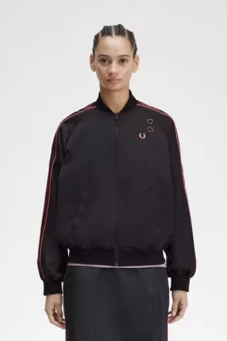 Chaquetas bomber con forro estampado para mujer