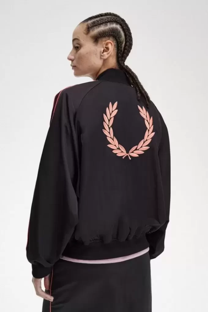 Chaquetas bomber con forro estampado para mujer Chaquetas bomber con forro estampado para mujer
