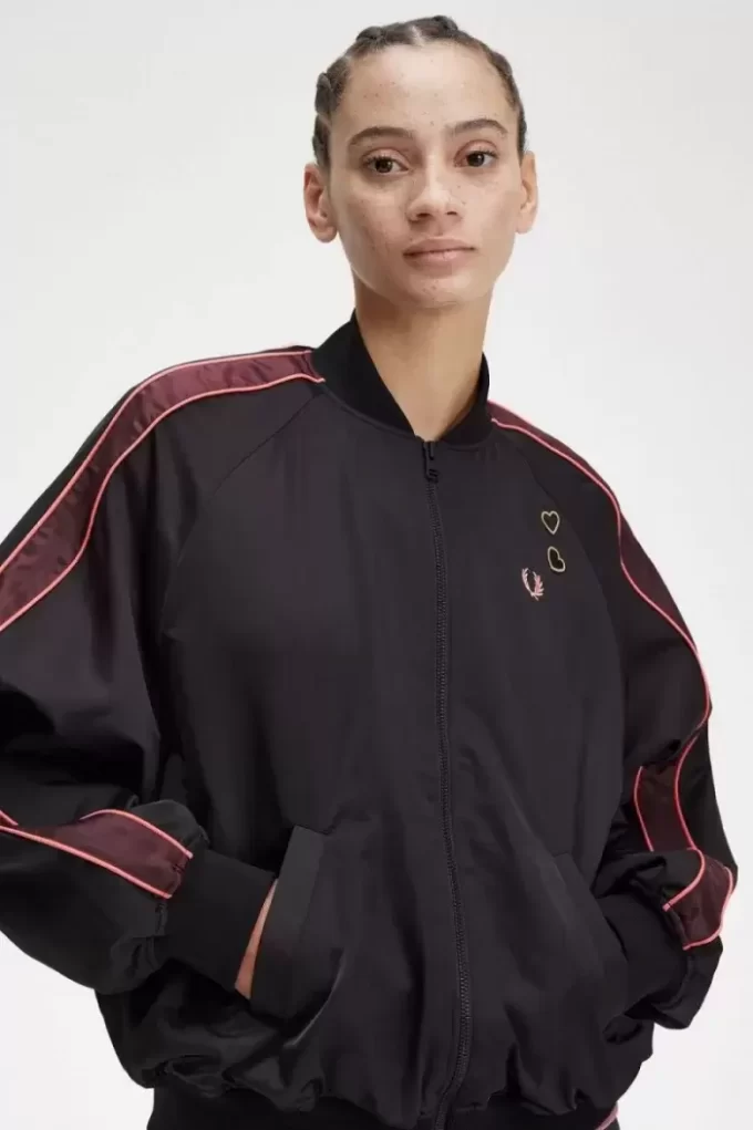 Chaquetas bomber con forro estampado para mujer Chaquetas bomber con forro estampado para mujer