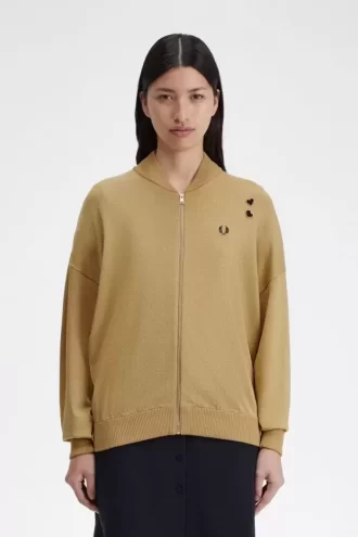 Chaquetas bomber de punto metalizado para mujer, 1964