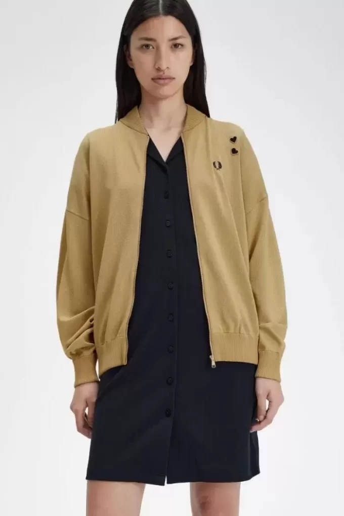 Chaquetas bomber de punto metalizado para mujer, 1964 Chaquetas bomber de punto metalizado para mujer, 1964