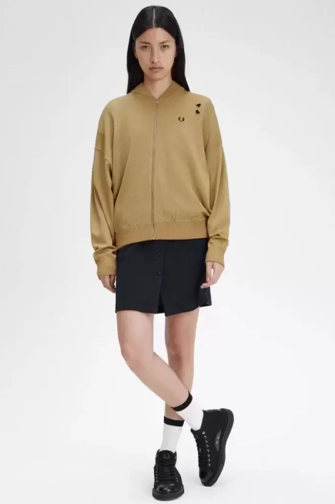 Chaquetas bomber de punto metalizado para mujer, 1964 Chaquetas bomber de punto metalizado para mujer, 1964
