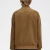 Chaquetas bomber de tenis de pana gofrada para hombre