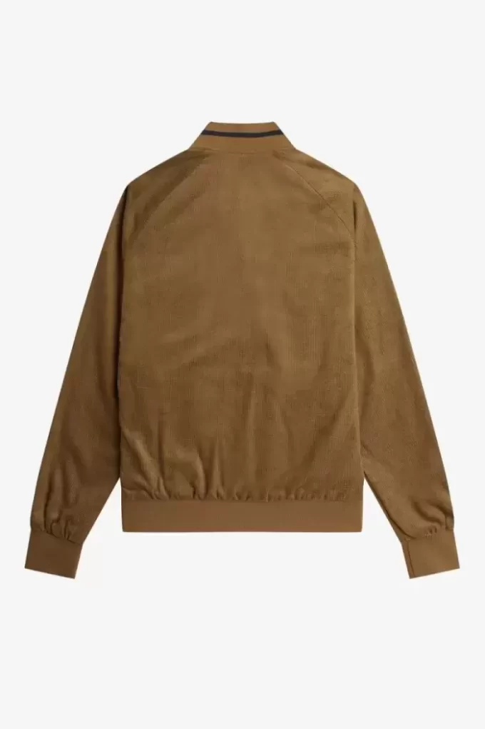 Chaquetas bomber de tenis de pana gofrada para hombre