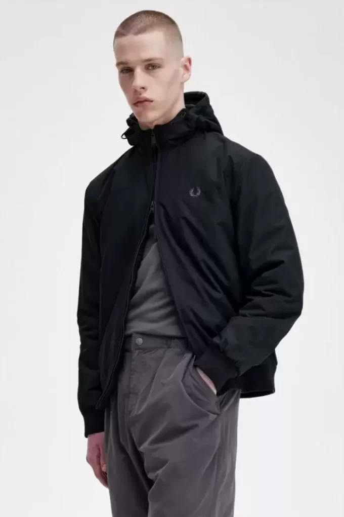 Chaquetas Brentham acolchadas con capucha para hombre Chaquetas Brentham acolchadas con capucha para hombre