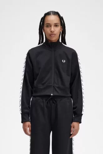 Chaquetas de chándal cortas con cinta para mujer