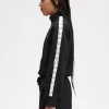 Chaquetas de chándal cortas con cinta para mujer Chaquetas de chándal cortas con cinta para mujer