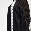Chaquetas de chándal cortas con cinta para mujer Chaquetas de chándal cortas con cinta para mujer
