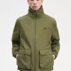 Chaquetas de hombre con bolsillo de parche y cremallera