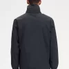 Chaquetas de hombre con bolsillo de parche y cremallera