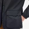 Chaquetas de hombre con bolsillo de parche y cremallera