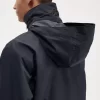 Chaquetas de hombre con bolsillo de parche y cremallera