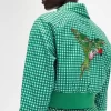 Chaquetas de mujer con cuadros vichy bordados