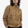 Chaquetas de mujer con forro estampado y cremallera Chaquetas de mujer con forro estampado y cremallera
