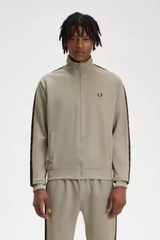 Chaquetas deportivas con cinta en contraste para hombre