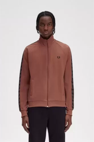 Chaquetas deportivas con cinta en contraste para hombre