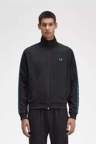 Chaquetas deportivas con cinta en contraste para hombre