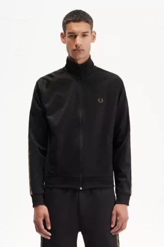 Chaquetas deportivas con cinta en contraste para hombre