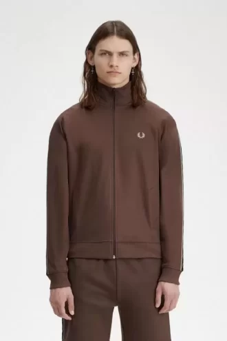 Chaquetas deportivas con cinta en contraste para hombre