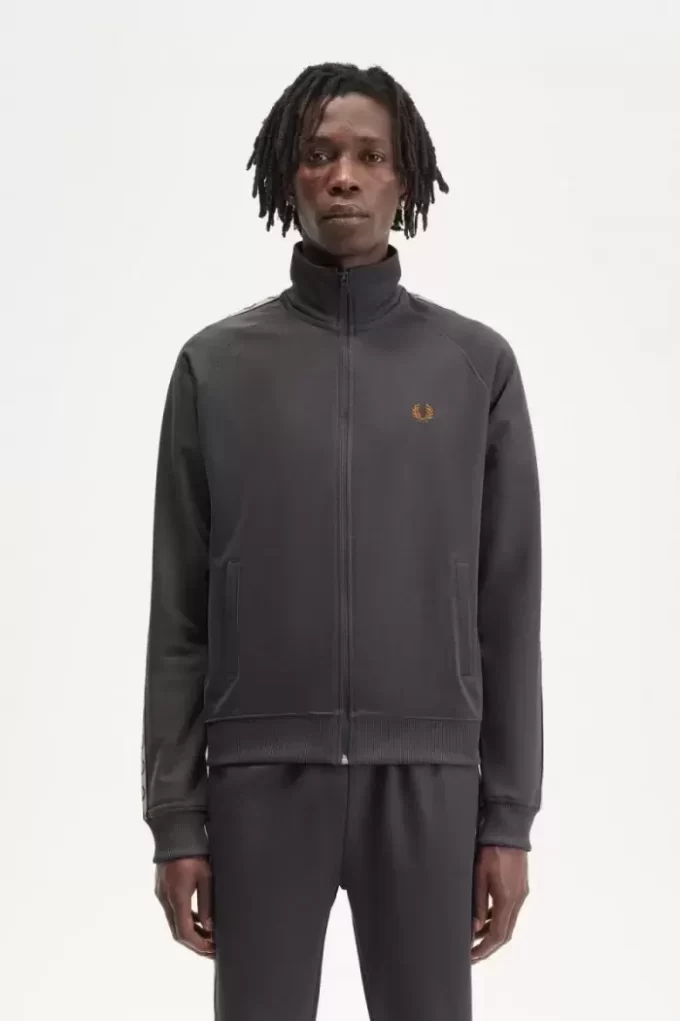 Chaquetas deportivas con cinta en contraste para hombre