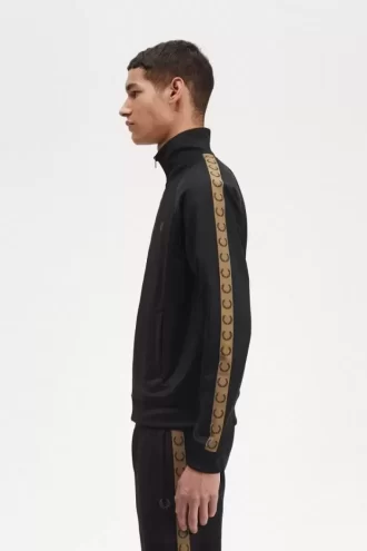 Chaquetas deportivas con cinta en contraste para hombre