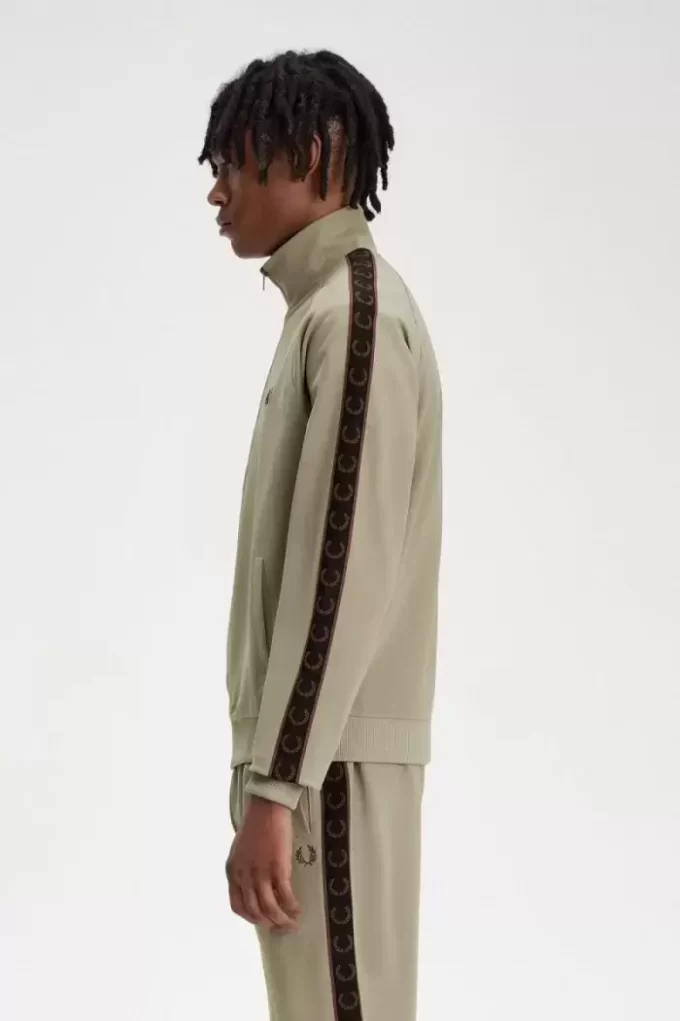 Chaquetas deportivas con cinta en contraste para hombre Chaquetas deportivas con cinta en contraste para hombre