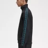 Chaquetas deportivas con cinta en contraste para hombre