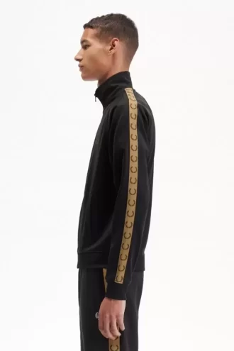 Chaquetas deportivas con cinta en contraste para hombre