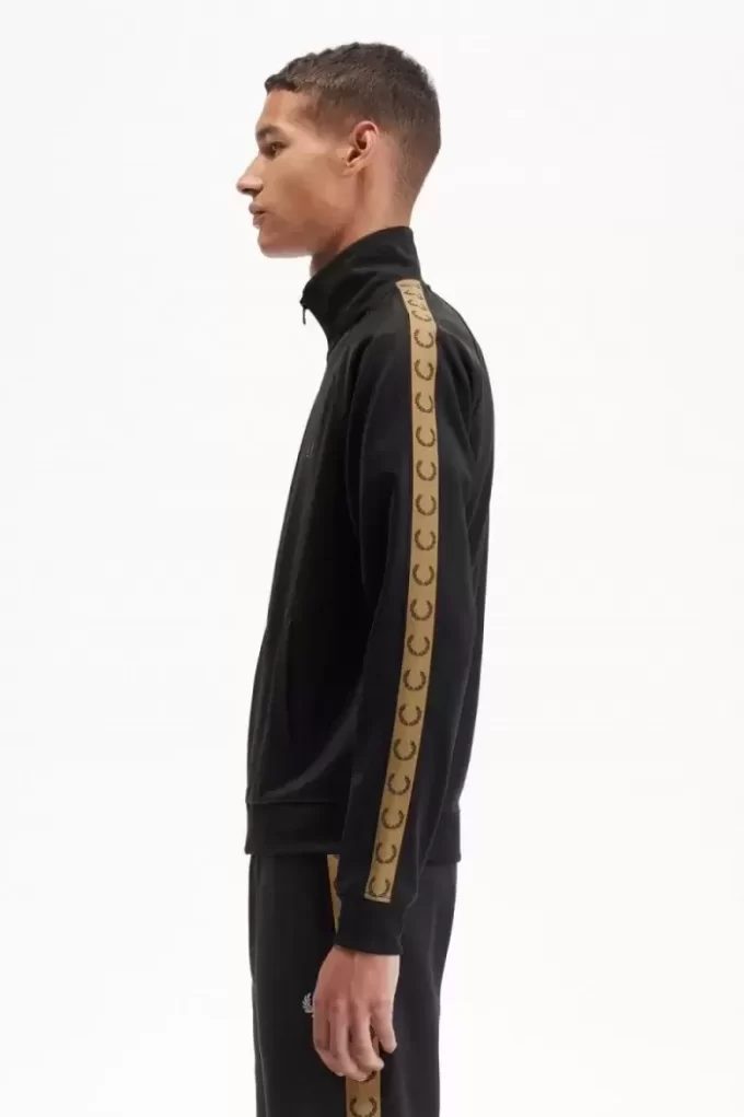 Chaquetas deportivas con cinta en contraste para hombre