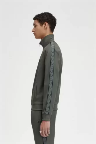 Chaquetas deportivas con cinta en contraste para hombre
