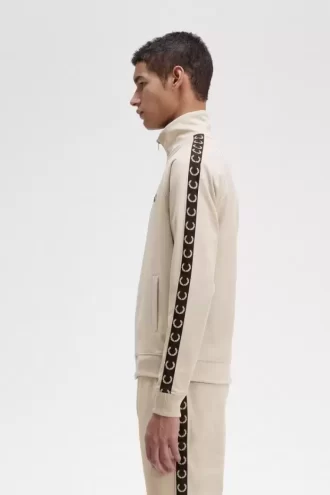 Chaquetas deportivas con cinta en contraste para hombre