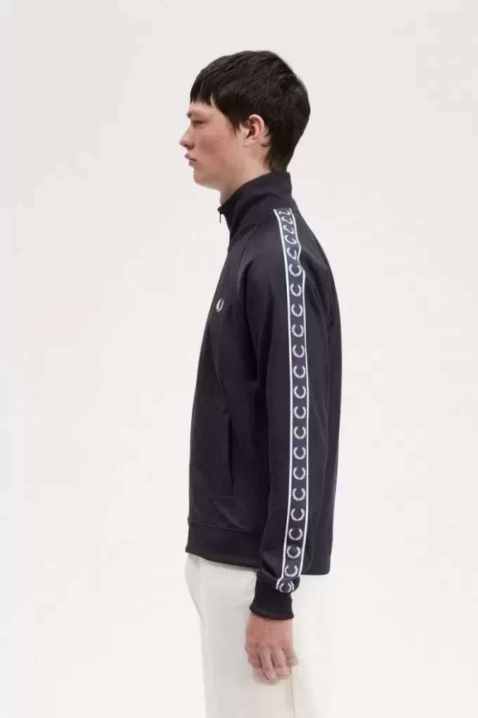Chaquetas deportivas con cinta en contraste para hombre