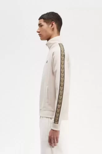 Chaquetas deportivas con cinta en contraste para hombre
