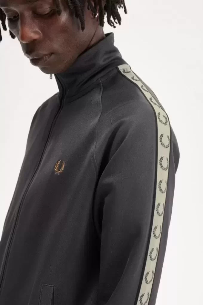 Chaquetas deportivas con cinta en contraste para hombre