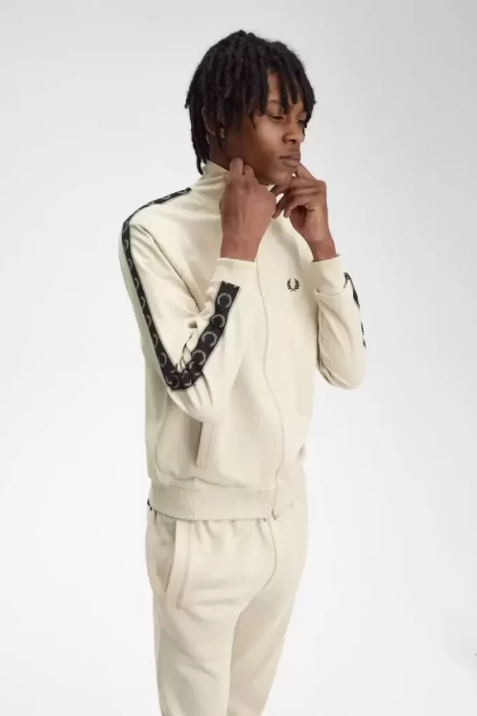 Chaquetas deportivas con cinta en contraste para hombre Chaquetas deportivas con cinta en contraste para hombre
