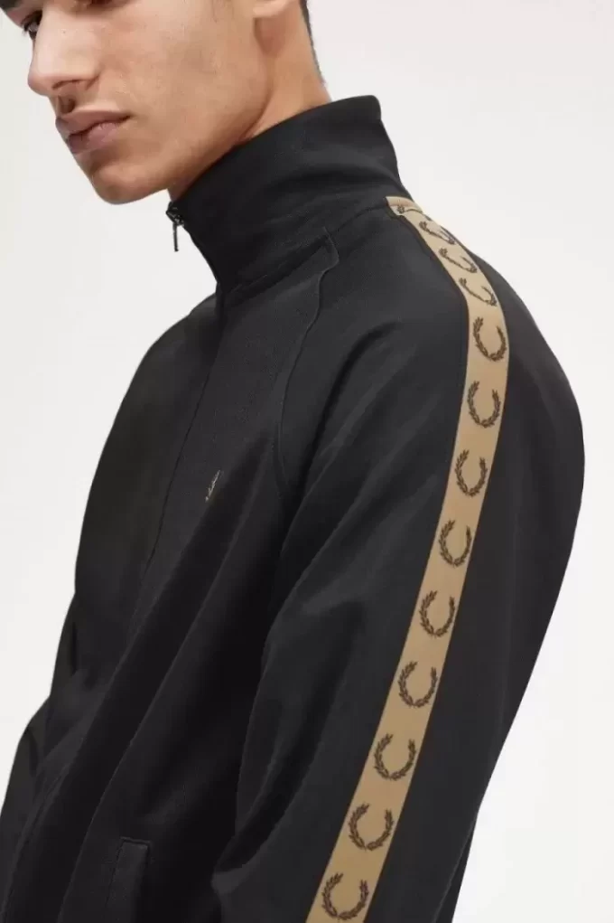 Chaquetas deportivas con cinta en contraste para hombre
