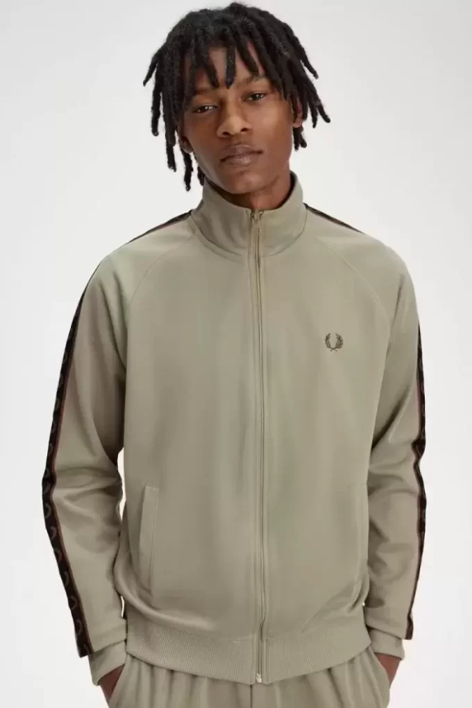 Chaquetas deportivas con cinta en contraste para hombre Chaquetas deportivas con cinta en contraste para hombre