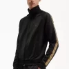 Chaquetas deportivas con cinta en contraste para hombre