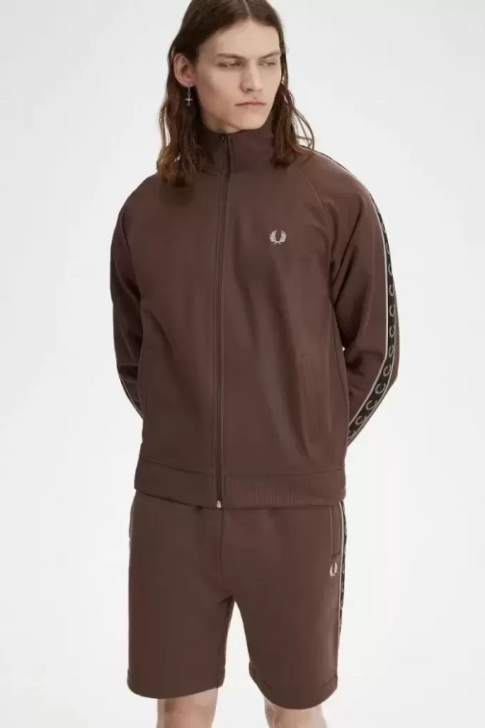 Chaquetas deportivas con cinta en contraste para hombre Chaquetas deportivas con cinta en contraste para hombre