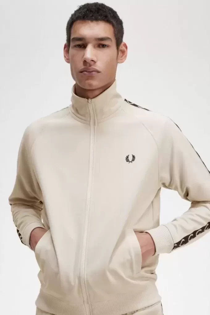 Chaquetas deportivas con cinta en contraste para hombre Chaquetas deportivas con cinta en contraste para hombre