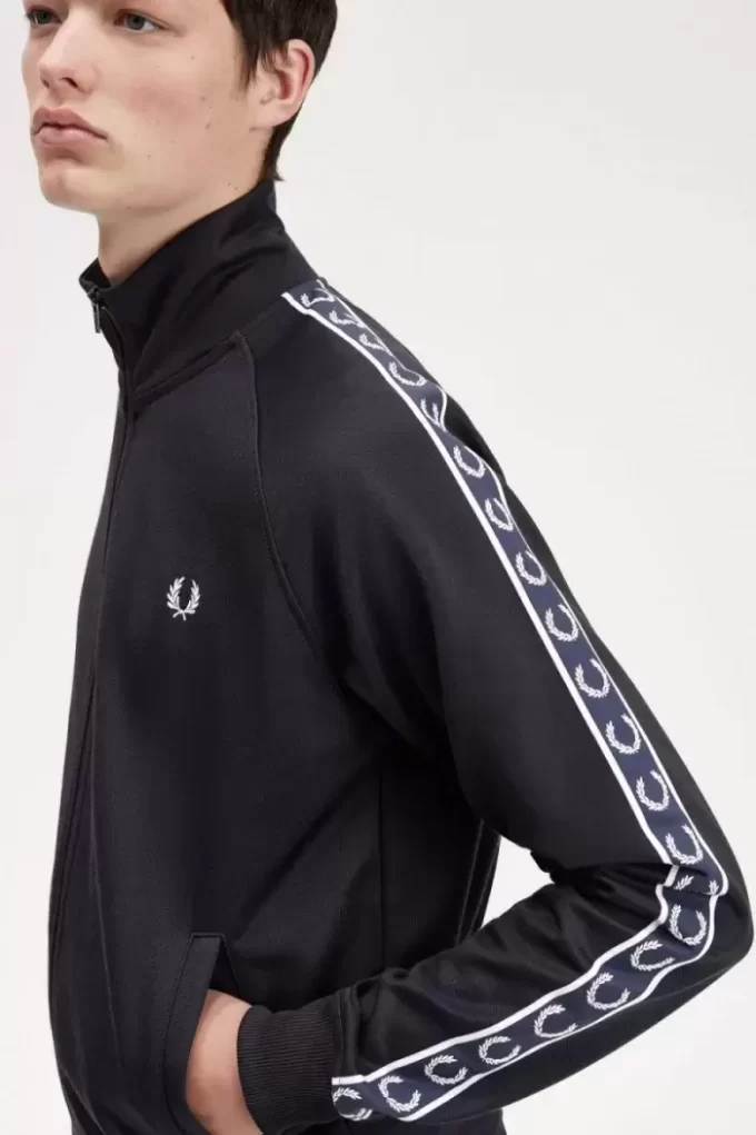 Chaquetas deportivas con cinta en contraste para hombre
