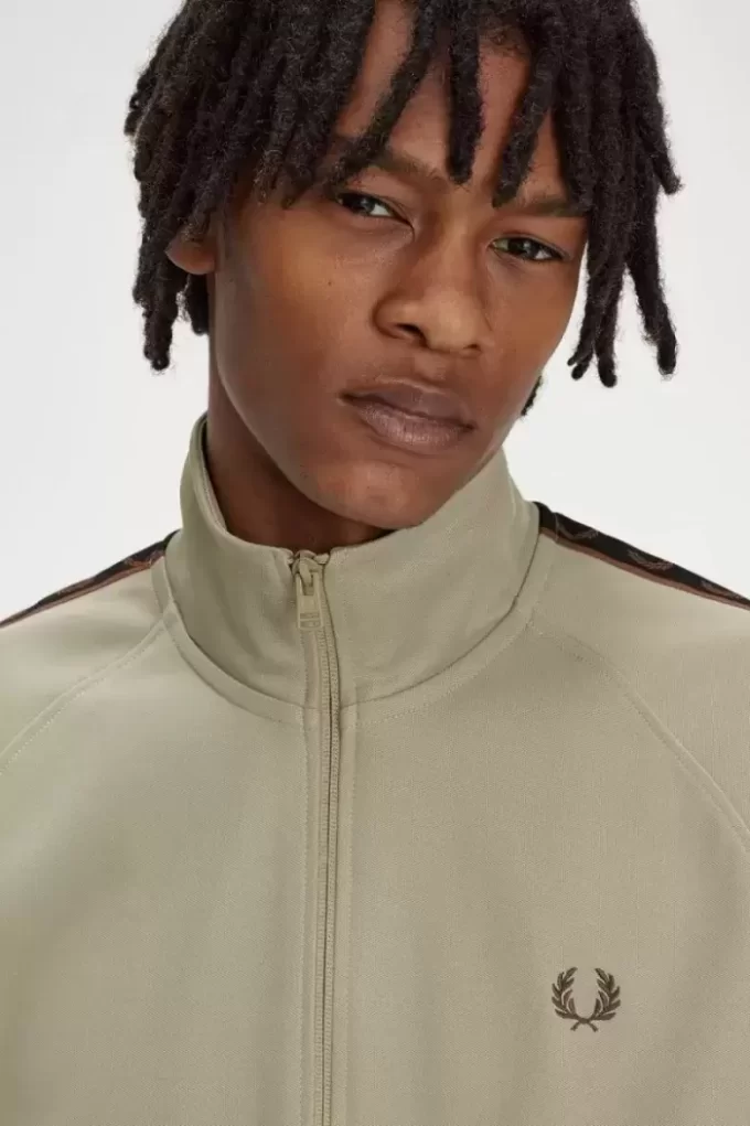 Chaquetas deportivas con cinta en contraste para hombre Chaquetas deportivas con cinta en contraste para hombre