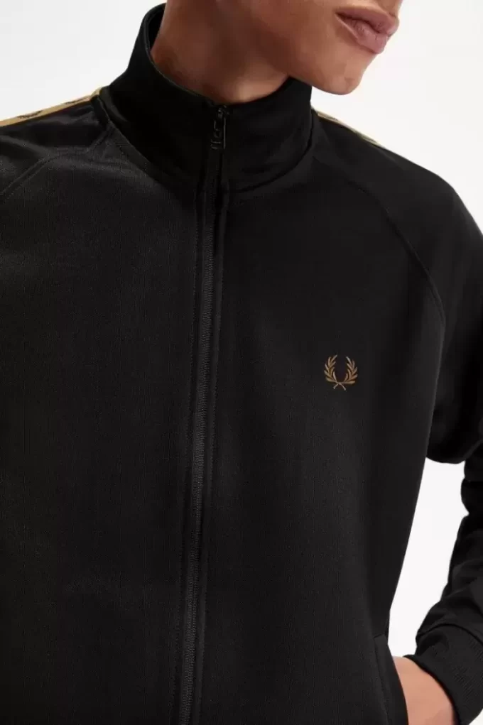 Chaquetas deportivas con cinta en contraste para hombre