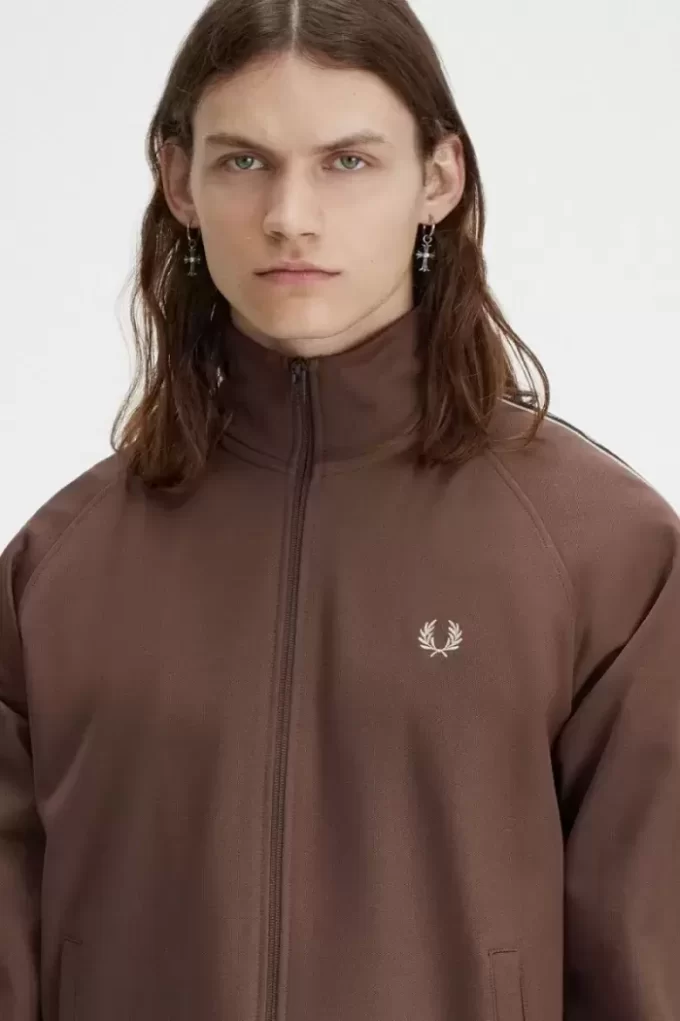 Chaquetas deportivas con cinta en contraste para hombre Chaquetas deportivas con cinta en contraste para hombre