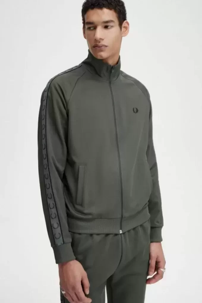 Chaquetas deportivas con cinta en contraste para hombre Chaquetas deportivas con cinta en contraste para hombre