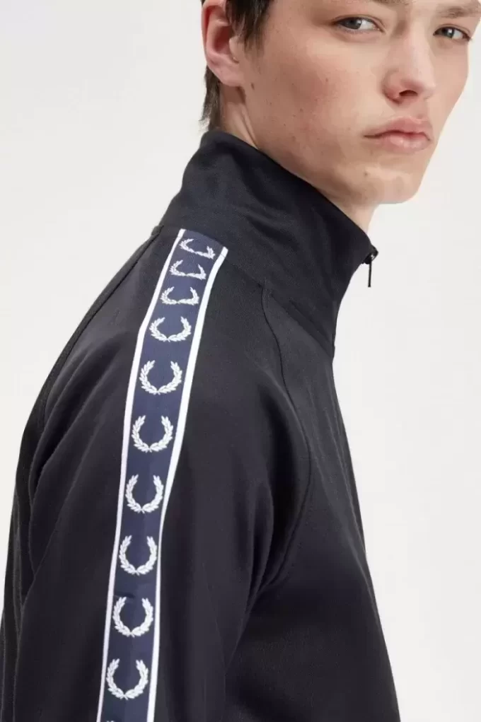 Chaquetas deportivas con cinta en contraste para hombre