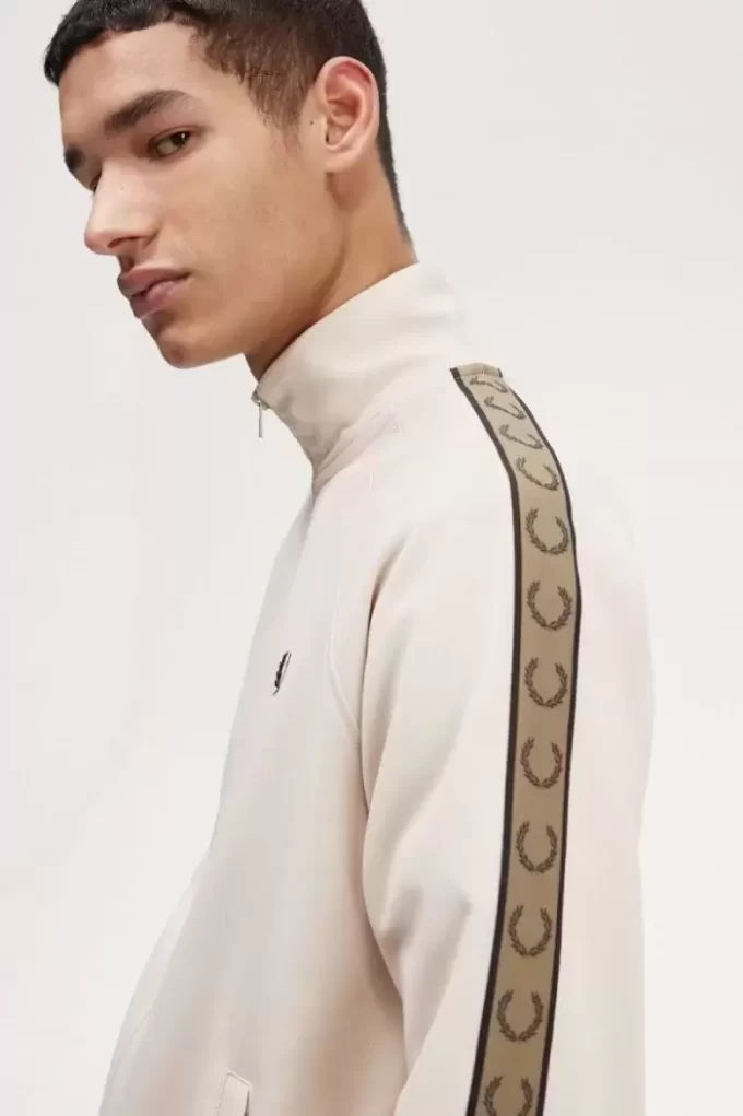 Chaquetas deportivas con cinta en contraste para hombre Chaquetas deportivas con cinta en contraste para hombre
