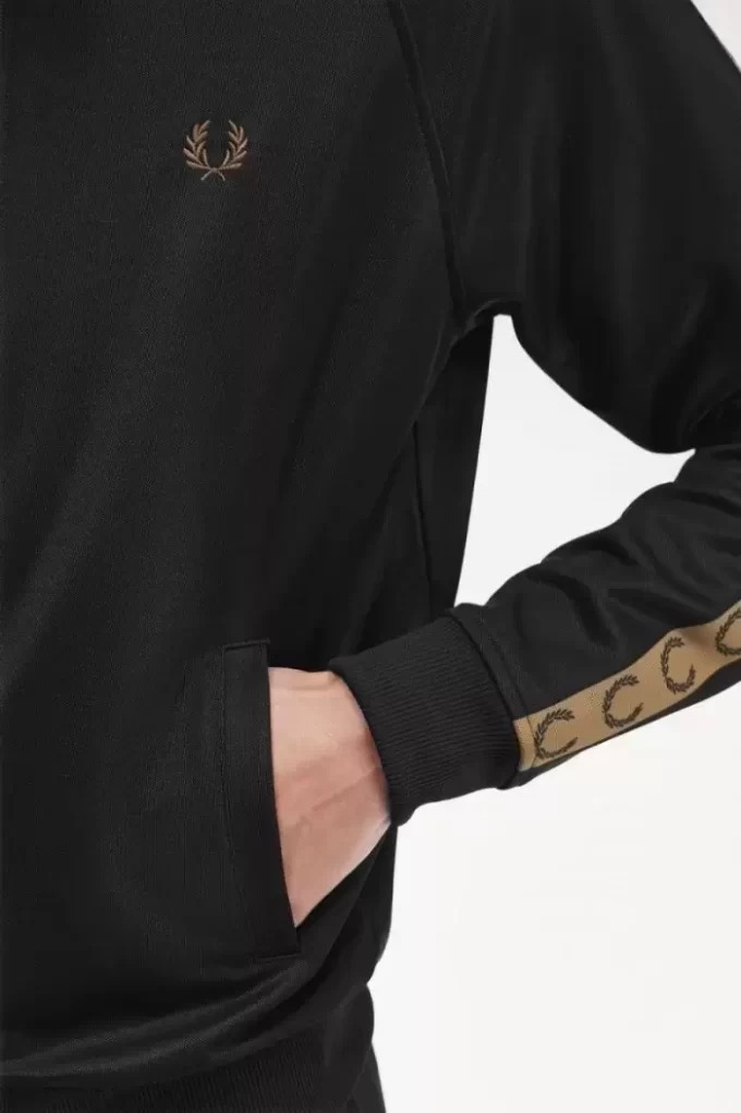 Chaquetas deportivas con cinta en contraste para hombre